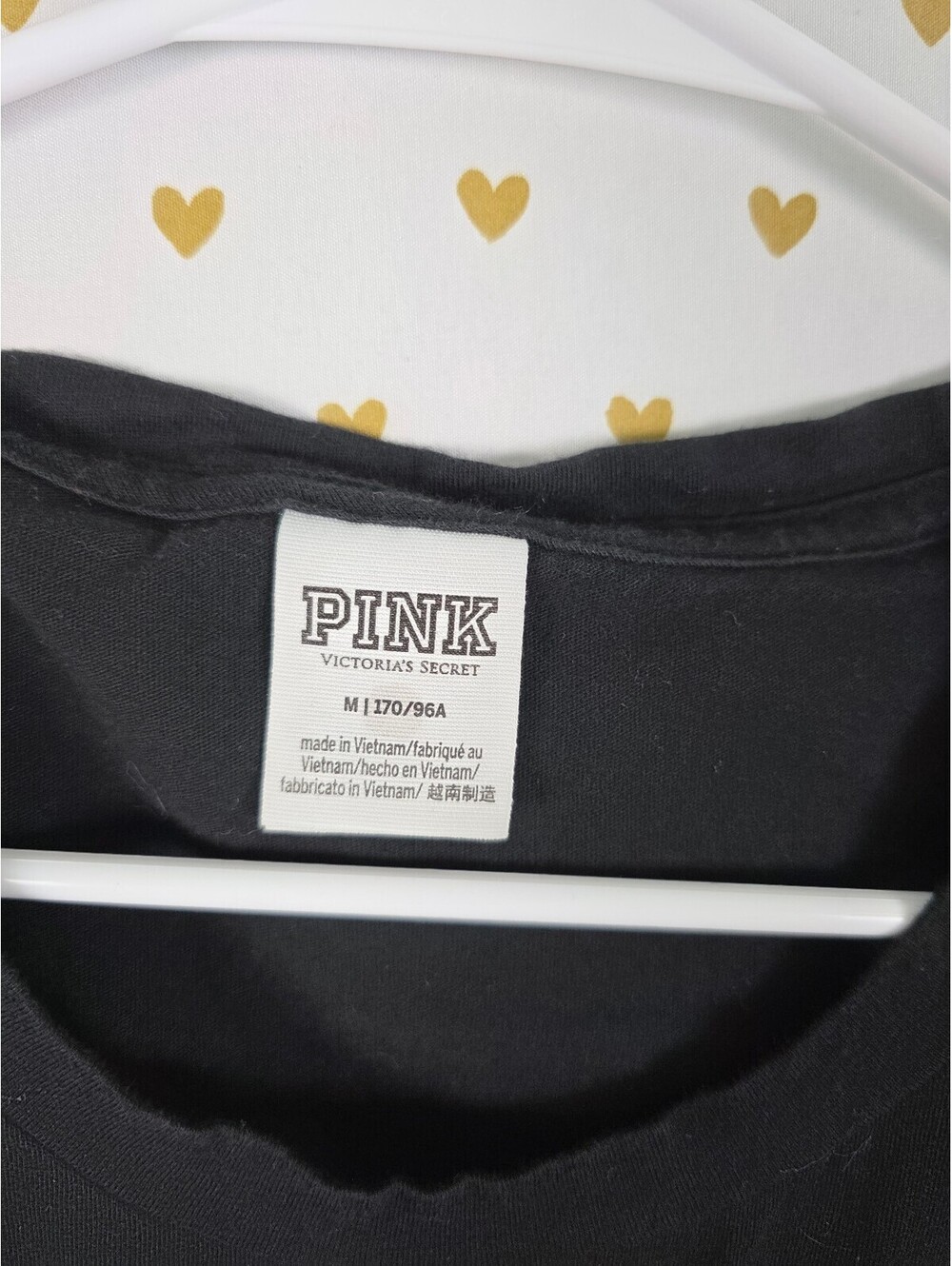 Victorias Secret PINK Cropped MEGA BLING Sequined Tee shirt MEDIUM - Picture 3 of 3